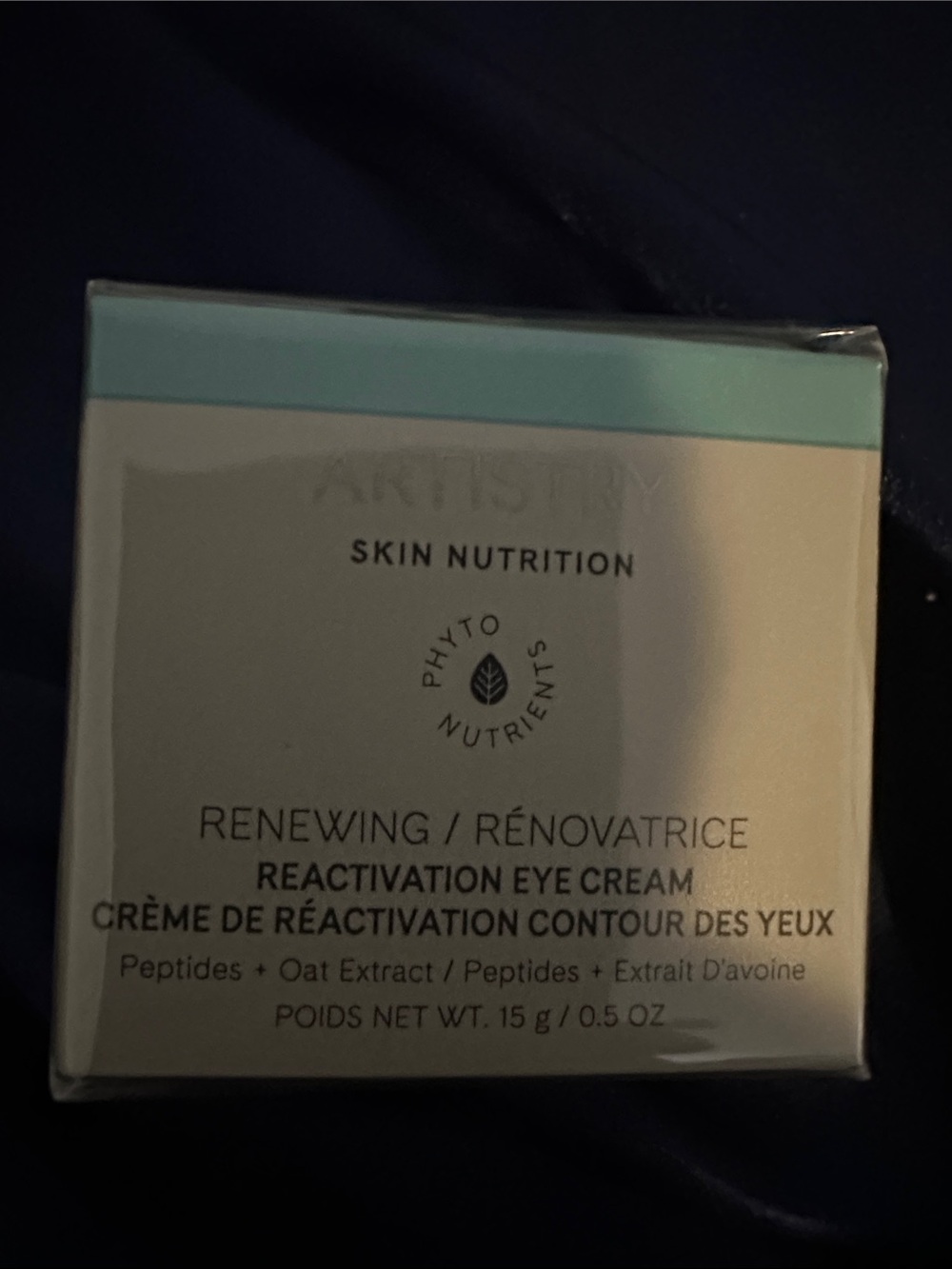 artis Renewing Reactivation Eye Cream - cream & teal packaging